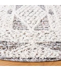 Safavieh Chapel Black / Ivory CHP404 6 ft. 7 in. X 6 ft. 7 in. Round Rug