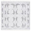 Safavieh Chapel Black / Ivory CHP404 6 ft. 7 in. X 6 ft. 7 in. Square Rug