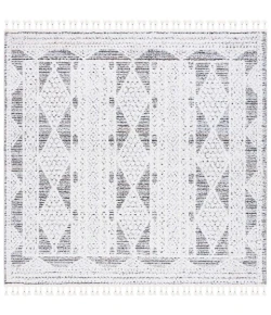 Safavieh Chapel Black / Ivory CHP404 6 ft. 7 in. X 6 ft. 7 in. Square Rug