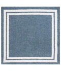 Safavieh Calico Shag Blue / Ivory CLC100 6 ft. 7 in. X 6 ft. 7 in. Square Rug