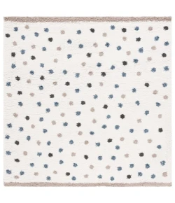 Safavieh Calico Shag Ivory / Taupe CLC102 5 ft. 3 in. X 5 ft. 3 in. Square Rug