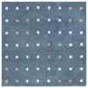 Safavieh Calico Shag Blue / Ivory CLC102 6 ft. 7 in. X 6 ft. 7 in. Square Rug