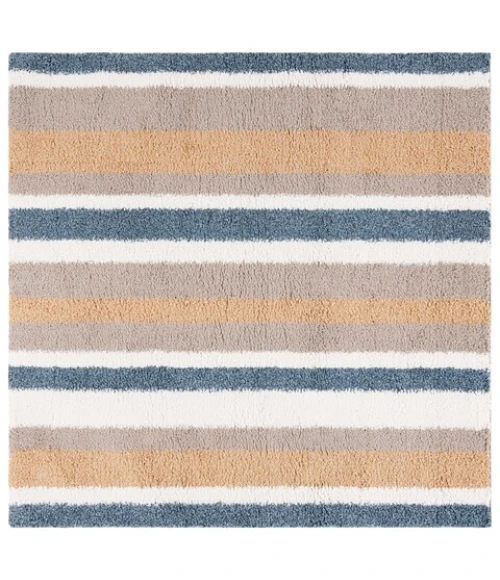 Safavieh Calico Shag Taupe / Ivory CLC104 6 ft. 7 in. X 6 ft. 7 in. Square Rug
