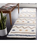 Safavieh Calico Shag Ivory / Taupe CLC106 2 ft. 2 in. X 8 ft. Runner Rug