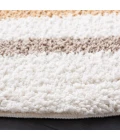 Safavieh Calico Shag Ivory / Gold CLC110 6 ft. 7 in. X 6 ft. 7 in. Round Rug