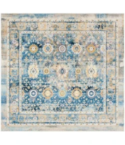 Safavieh Claremont Blue / Gold CLR663 6 ft. 7 in. X 6 ft. 7 in. Square Rug