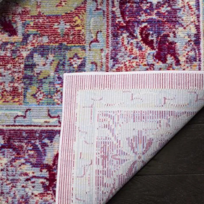 Safavieh Claremont Purple / Coral CLR664 5 ft. 1 in. X 7 ft. 9 in.  Rug