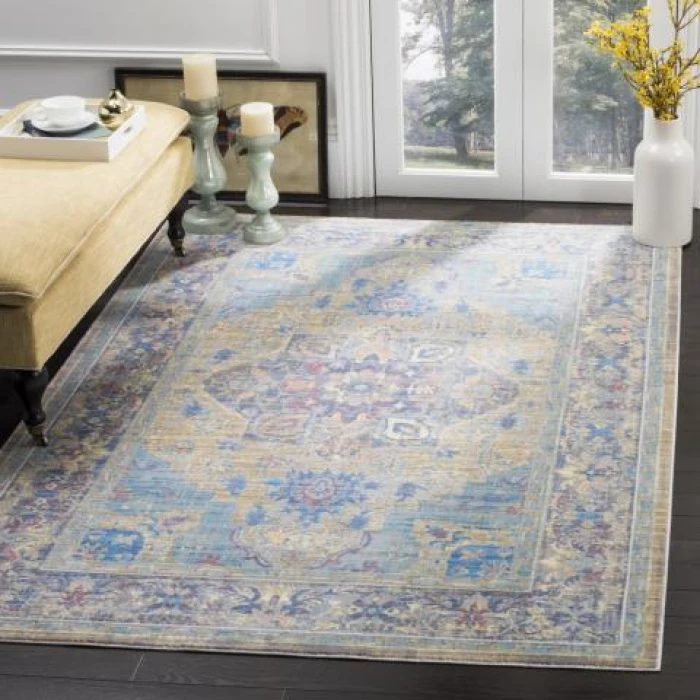 Safavieh Claremont Blue / Gold CLR664 4 ft. X 5 ft. 9 in.  Rug