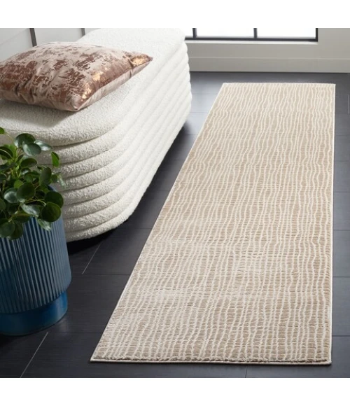 Safavieh Continental Beige / Grey CON110 2 ft. 3 in. X 8 ft. Runner Rug