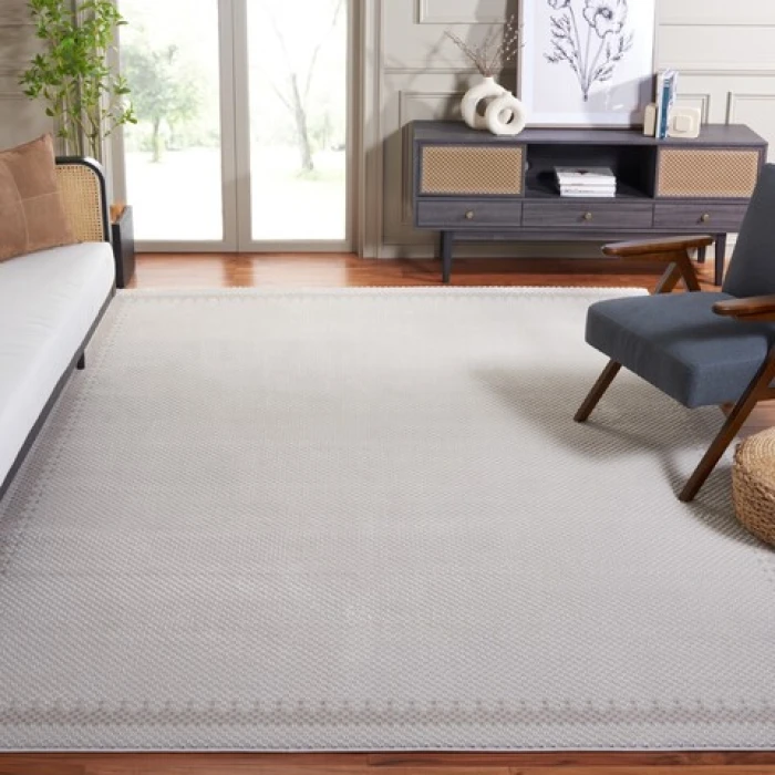 Safavieh Continental Light Grey / Dark Grey CON118 6 ft. 7 in. X 9 ft. Rectangle Rug