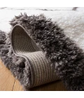 Safavieh Carmella Shag  Cream / Grey CRM222 2 ft. 2 in. X 8 ft. Runner Rug