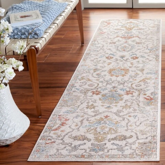 Safavieh Cornelia  Ivory / Multi CRN294 2 ft. 2 in. X 8 ft. Runner Rug
