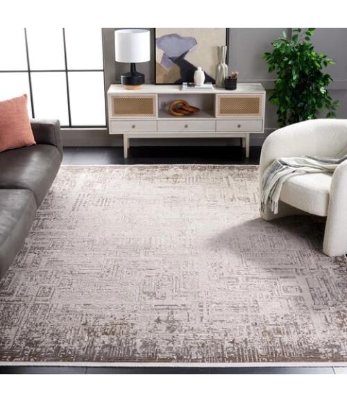 Safavieh Diamond Beige / Grey Brown DIA134 4 ft. X 6 ft. Rectangle Rug