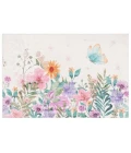 Safavieh Door And Kitchen Mat Ivory / Pink DKM338 4 ft. X 6 ft. Rectangle Rug