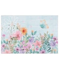 Safavieh Door And Kitchen Mat Aqua / Pink DKM338 2 ft. 3 in. X 3 ft. 9 in. Accent Rug