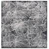 Safavieh Ebony Black / Ivory EBN101 6 ft. X 6 ft. Square Rug