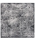 Safavieh Ebony Black / Ivory EBN101 6 ft. X 6 ft. Square Rug