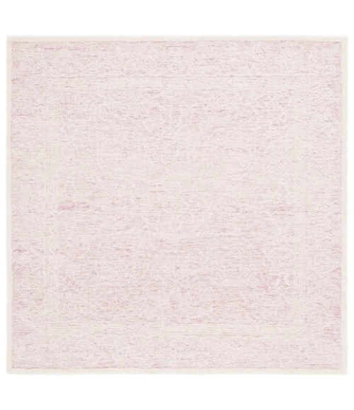 Safavieh Ebony Pink / Ivory EBN102 6 ft. X 6 ft. Square Rug