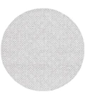 Safavieh Ebony Grey / Ivory EBN103 6 ft. X 6 ft. Round Rug