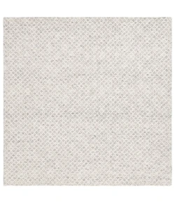 Safavieh Ebony Grey / Ivory EBN103 6 ft. X 6 ft. Square Rug
