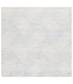 Safavieh Ebony Blue / Ivory EBN105 6 ft. X 6 ft. Square Rug