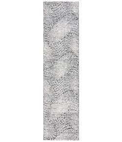 Safavieh Ebony Black / Ivory EBN105 2 ft. 3 in. X 9 ft. Runner Rug