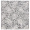 Safavieh Ebony Black / Ivory EBN105 6 ft. X 6 ft. Square Rug