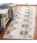 Safavieh Ebony Grey / Ivory EBN108 2 ft. 3 in. X 9 ft. Runner Rug