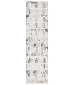 Safavieh Ebony Grey / Ivory EBN110 2 ft. 3 in. X 9 ft. Runner Rug