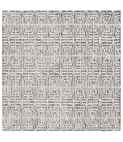Safavieh Ebony Black / Ivory EBN110 6 ft. X 6 ft. Square Rug