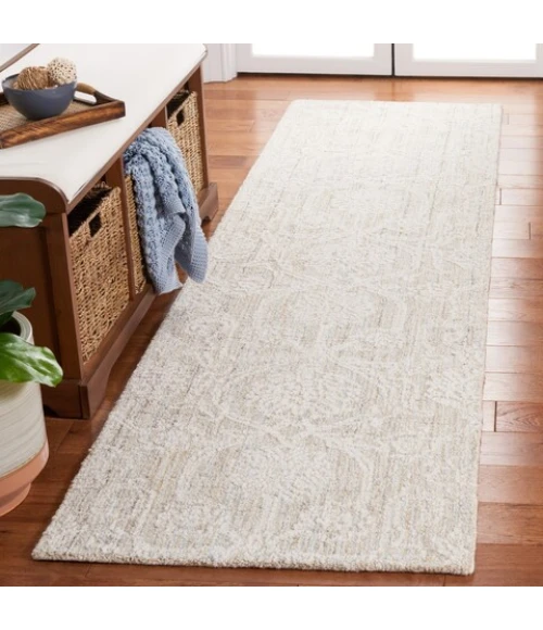 Safavieh Ebony Grey / Ivory EBN111 2 ft. 3 in. X 9 ft. Runner Rug