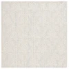 Safavieh Ebony Light Blue / Ivory EBN112 6 ft. X 6 ft. Square Rug