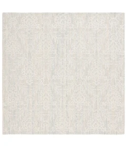 Safavieh Ebony Light Blue / Ivory EBN112 6 ft. X 6 ft. Square Rug