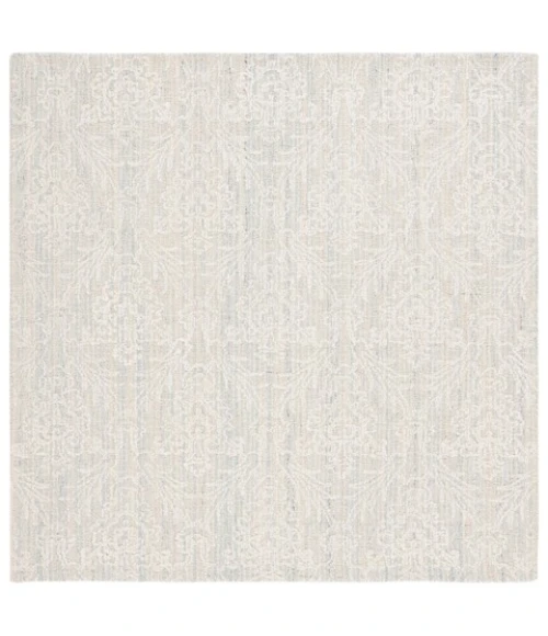 Safavieh Ebony Light Blue / Ivory EBN112 6 ft. X 6 ft. Square Rug