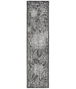 Safavieh Ebony Black / Ivory EBN114 2 ft. 3 in. X 9 ft. Runner Rug