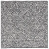Safavieh Ebony Charcoal / Ivory EBN204 6 ft. X 6 ft. Square Rug