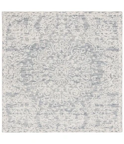 Safavieh Ebony Grey / Ivory EBN206 6 ft. X 6 ft. Square Rug