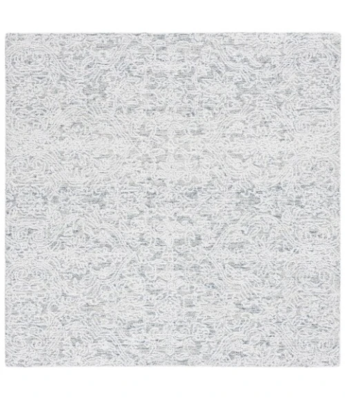 Safavieh Ebony Light Blue / Ivory EBN209 6 ft. X 6 ft. Square Rug