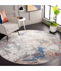 Safavieh Eternal Ivory / Blue Grey ETL236 6 ft. 7 in. X 6 ft. 7 in. Round Rug