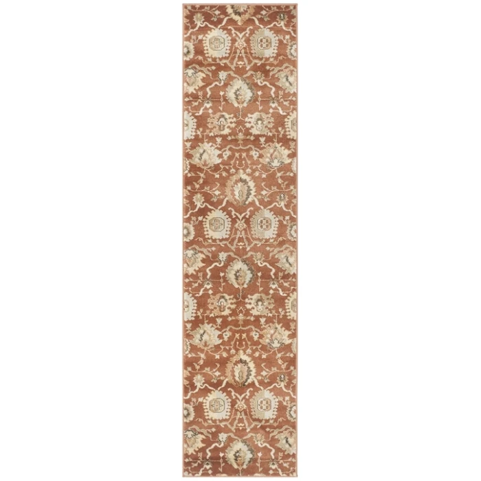 Safavieh Florenteen Rust / Ivory FLR129 2 ft. X 8 ft. Runner Rug