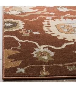 Safavieh Florenteen Rust / Ivory FLR129 5 ft. 1 in. X 7 ft. 7 in. Rectangle Rug