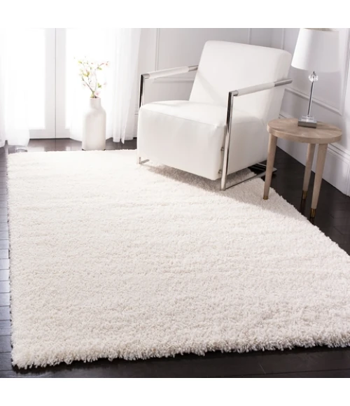 Safavieh Fontana Shag  Ivory FNT800 8 ft. X 8 ft. Square Rug