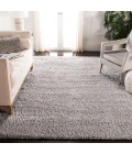 Safavieh Fontana Shag  Grey FNT800 8 ft. X 8 ft. Square Rug