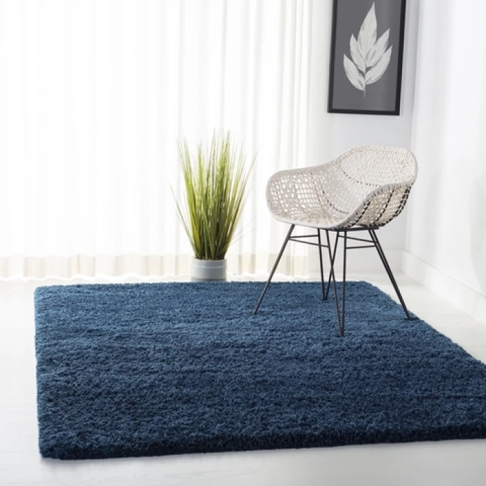 Safavieh Fontana Shag  Blue FNT800 9 ft. X 12 ft. Rectangle Rug