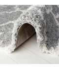Safavieh Fontana Shag  Grey / Cream FNT818 8 ft. X 10 ft. Rectangle Rug