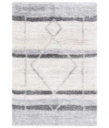 Safavieh Fontana Shag  Ivory / Grey FNT825 4 ft. X 6 ft. Rectangle Rug