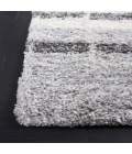 Safavieh Fontana Shag  Ivory / Grey FNT825 4 ft. X 6 ft. Rectangle Rug