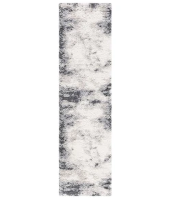 Safavieh Fontana Shag  Ivory / Grey FNT831 2 ft. 3 in. X 8 ft. Runner Rug