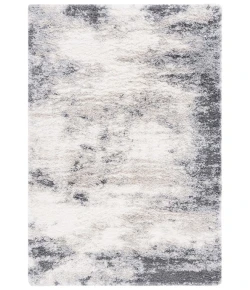 Safavieh Fontana Shag  Ivory / Grey FNT831 4 ft. X 6 ft. Rectangle Rug