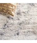 Safavieh Fontana Shag  Ivory / Grey FNT831 2 ft. 3 in. X 8 ft. Runner Rug